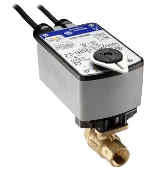 Johnson Controls, VG1241AE+943BUA    | 1/2" 2W BALL VALVE 1.9CV; BRASS TRIM SPRING CLOSEDON/OFF; WITHOUT SWITCH  |   Johnson Controls