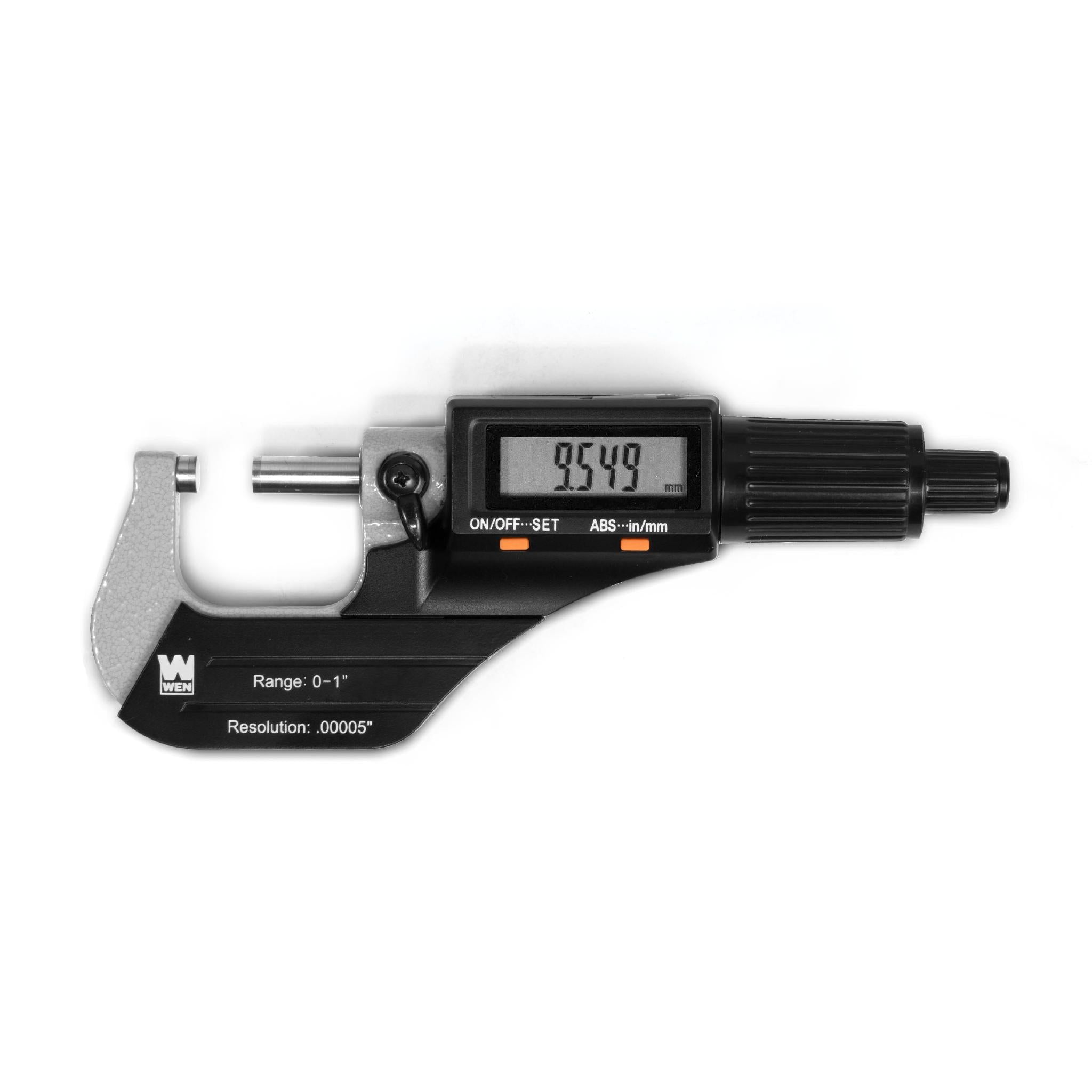 WEN, WEN 10725 Standard and Metric Digital Micrometer with 0 to 1-Inch Range, .00005-Inch Accuracy, LCD Readout and Storage Case