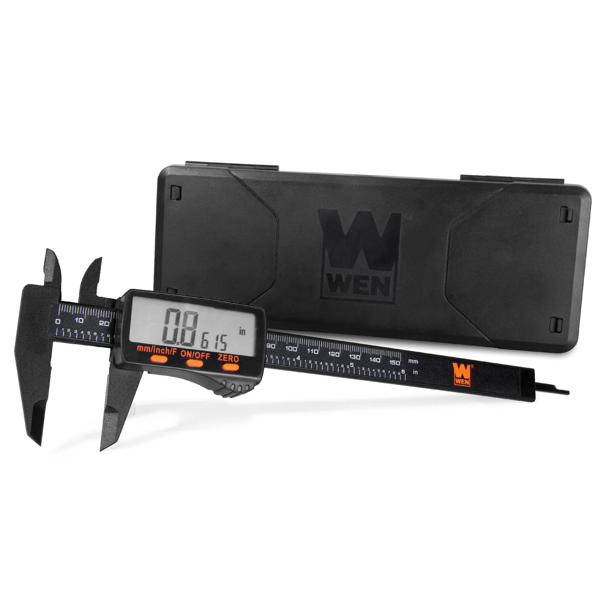 WEN, WEN 10761 Electronic 6.1-Inch Digital Caliper with LCD Readout and Storage Case