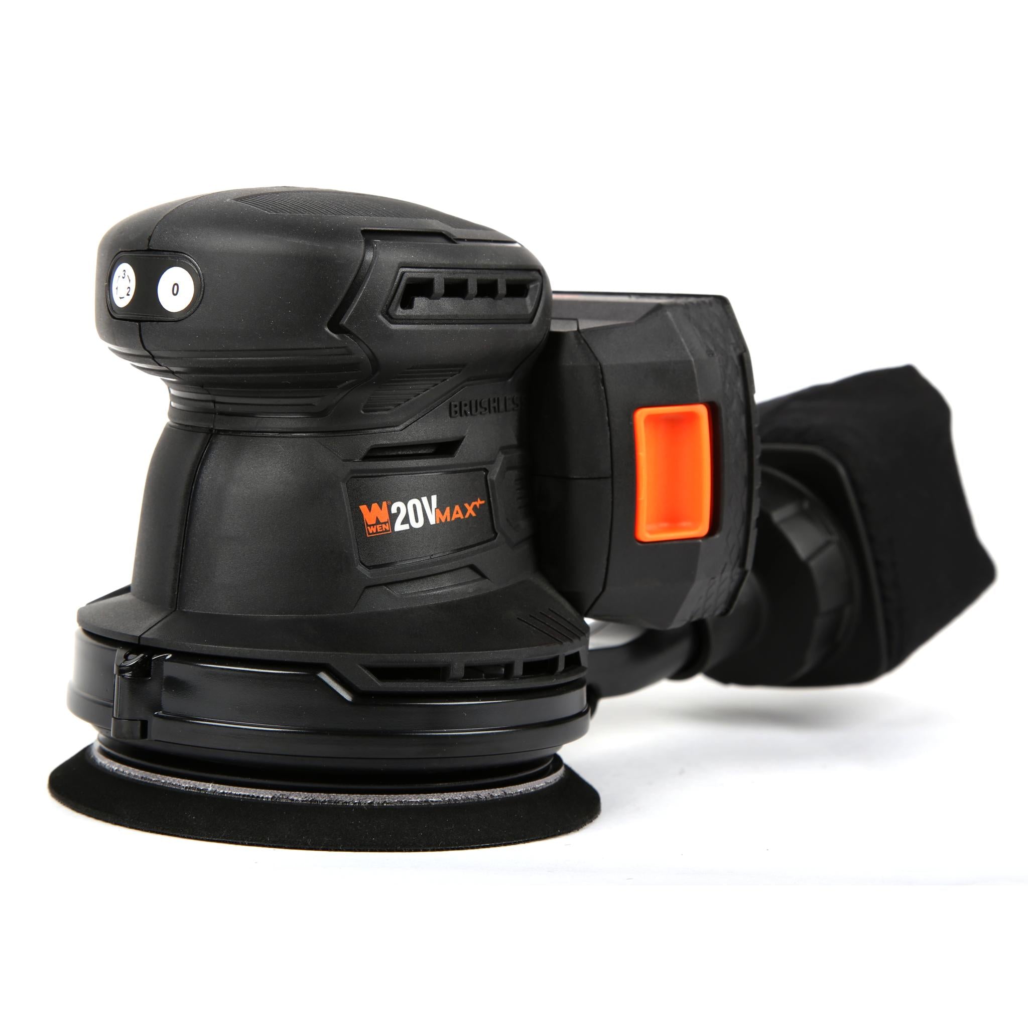 WEN, WEN 20405 20V Max Cordless Brushless 5-Inch Random Orbit Rotary Sander with 2.0 Ah Lithium-Ion Battery and Charger