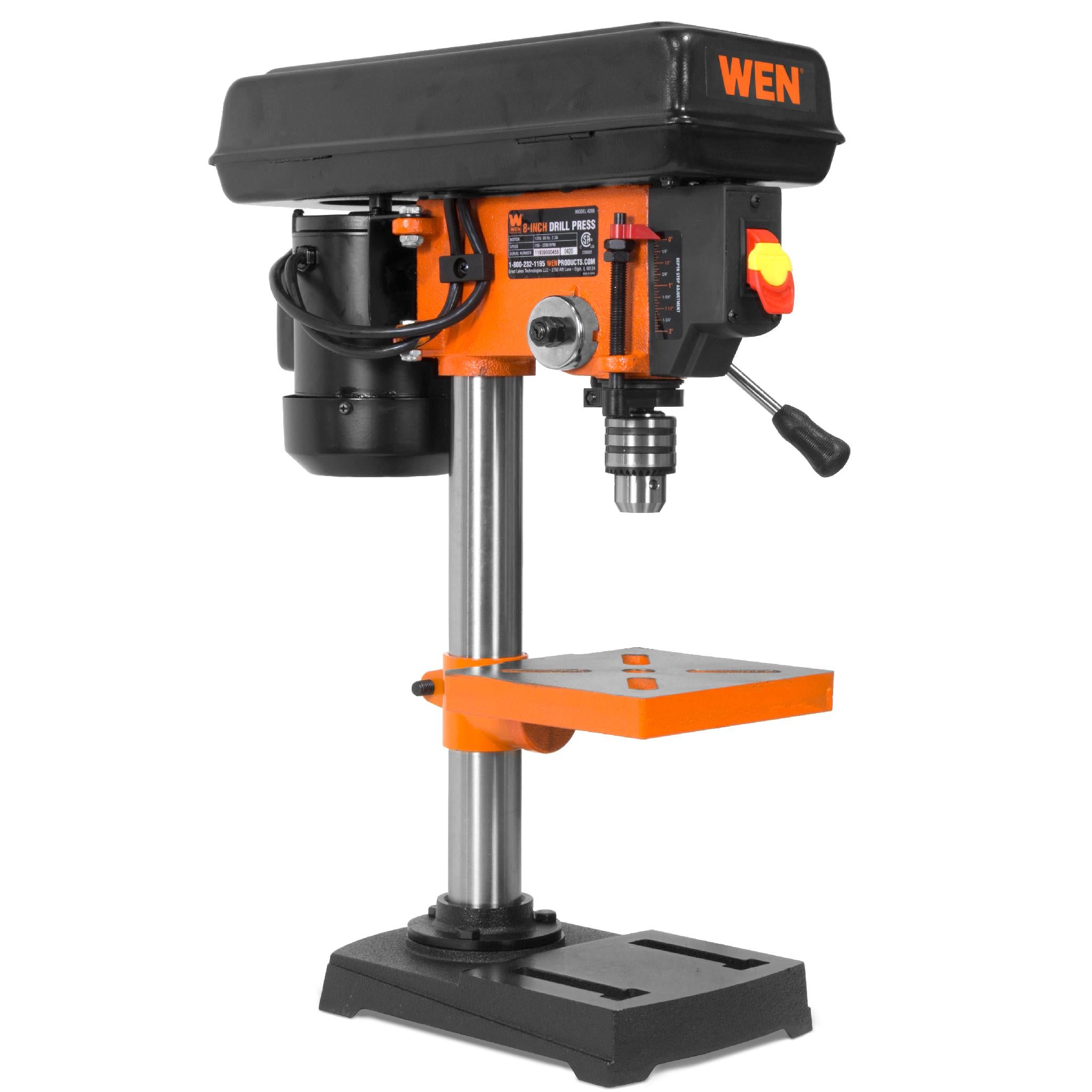 WEN, WEN 4206T 2.3-Amp 8-Inch 5-Speed Cast Iron Benchtop Drill Press