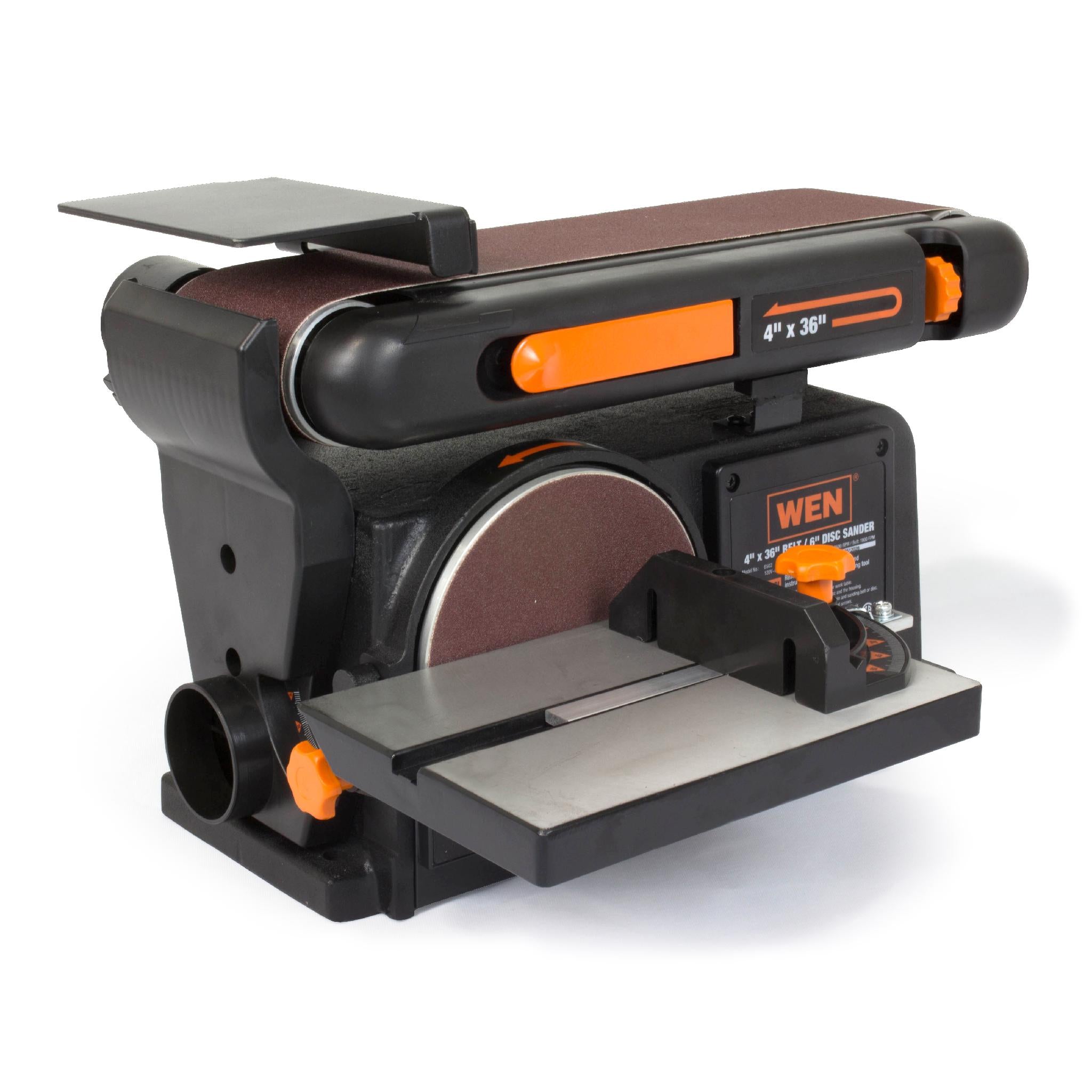 WEN, WEN 6502T 4.3-Amp 4 x 36 in. Belt and 6 in. Disc Sander with Cast Iron Base