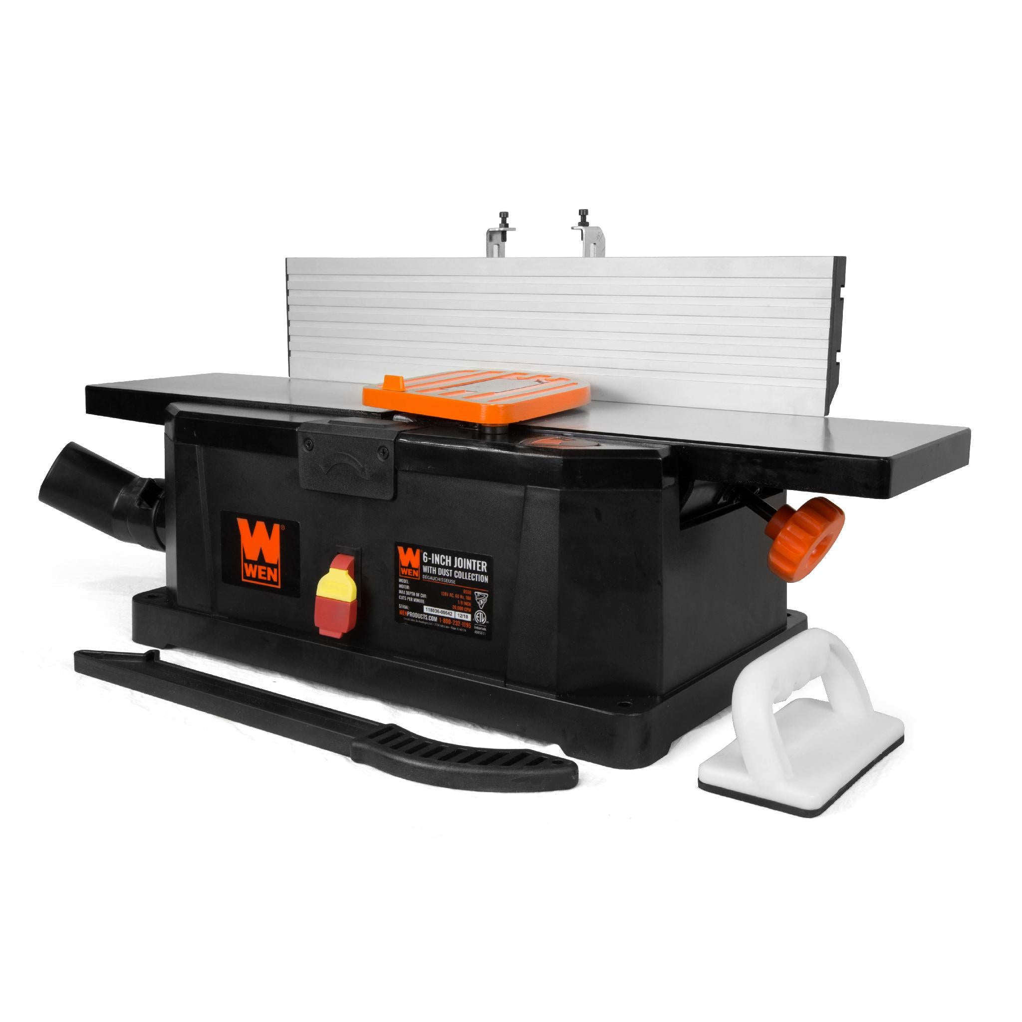 WEN, WEN 6559 6-Inch 10-Amp Corded Benchtop Jointer with Filter Bag and Depth Scale