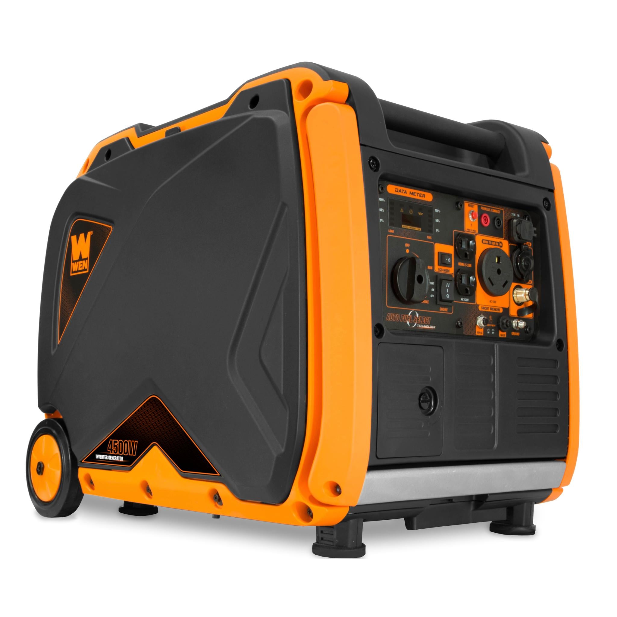 WEN Products, WEN DF451i Super Quiet 4500-Watt Electric Start Dual Fuel RV-Ready Portable Inverter Generator with Fuel Shut-Off